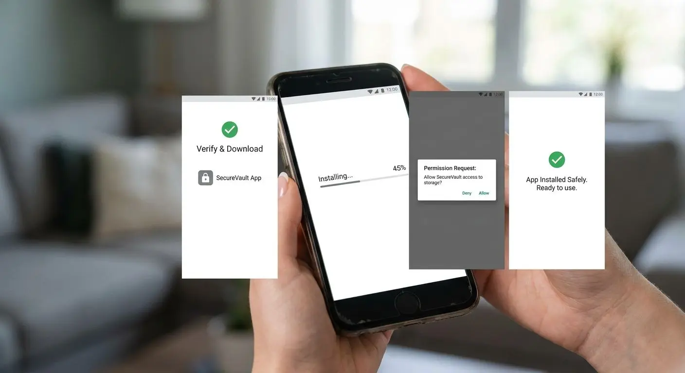 Passos de instalação da aplicação no Android