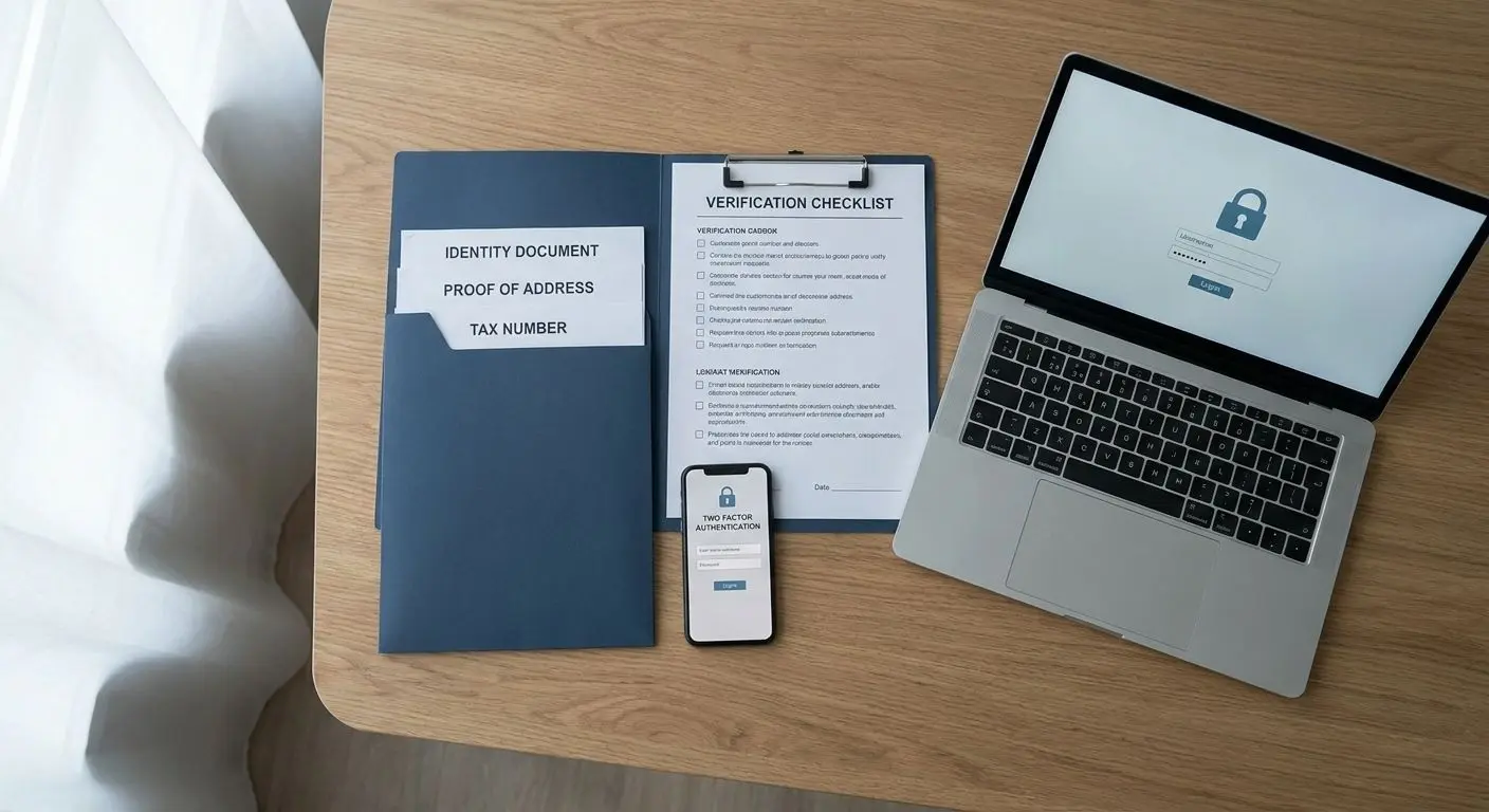 Documentos comuns para verificação com checklist visual antes do envio
